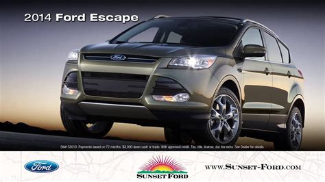 Sunset Ford St Louis 2014 Ford Escape 15s October 2013 Youtube
