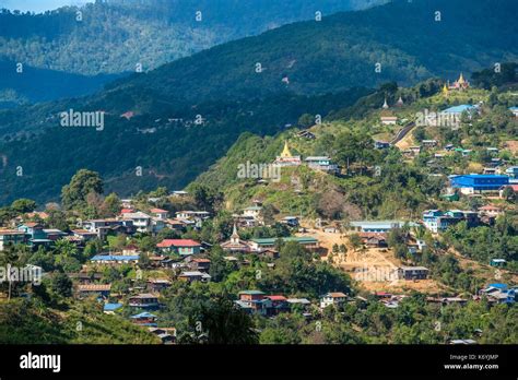 Myanmar Burma Chin State Mindat Stock Photo Alamy