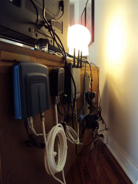 Mount Modem Etc To Back Of Desk Hide Cables Hide Router Hide