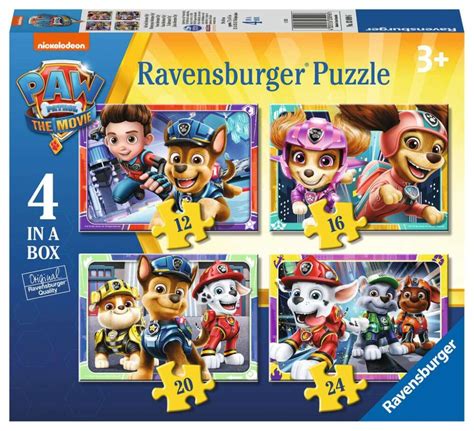 Ravensburger Paw Patrol The Movie Four Puzzles Stratford Garden Centre