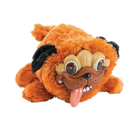 Plush Pug With Silly Realistic Face Toys 1 Piece