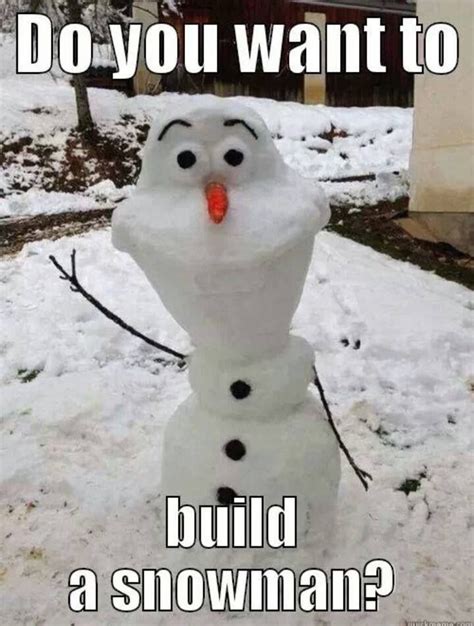 Do You Want To Build A Snowman Frozen Memes Snowman Build A Snowman