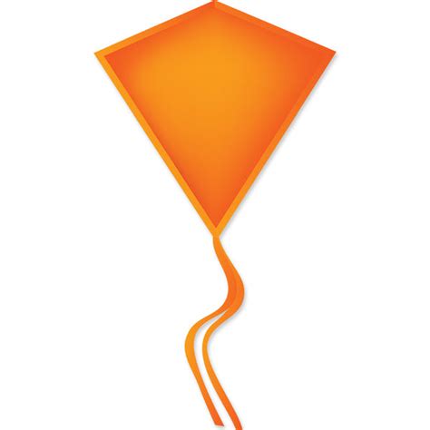 30 In Diamond Kite Neon Orange Bold Innovations Premier Kites