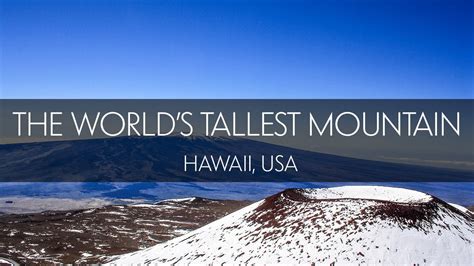 Mauna Kea Summiting The Worlds Tallest Mountain Youtube