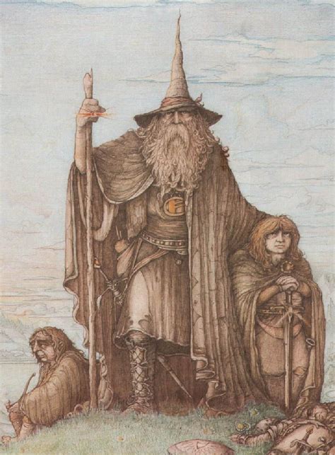 Gandalf Frodon Et Bilbo J R R Tolkien Tolkein Midle Earth John