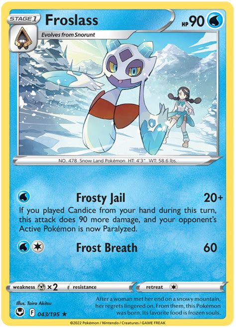 Froslass Silver Tempest 43 Pokemon Card