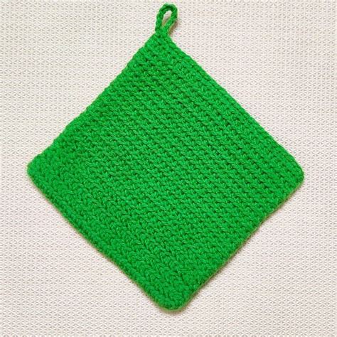 Crochet Patterns Galore Easy Double Thick Crochet Potholder In The Rounds