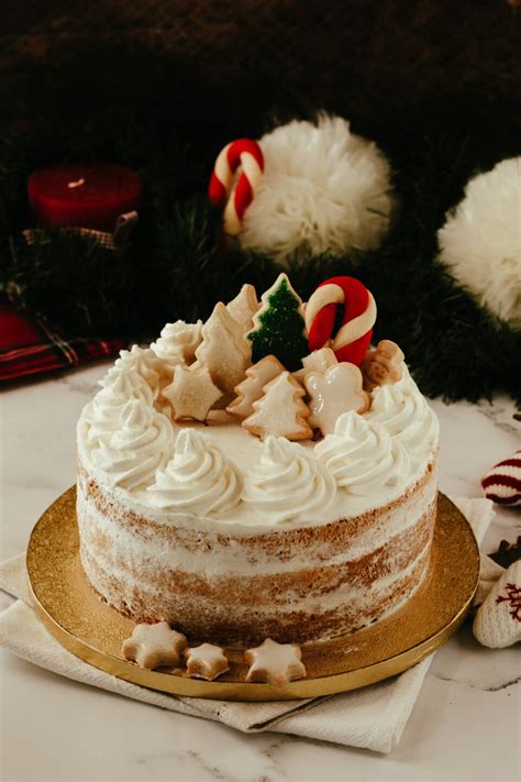 Naked Cake Di Natale Con Biscottini Glassati Graziaintavola