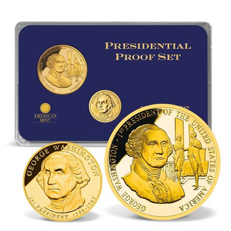 George Washington Presidential Coin Tribute Gold Layered Gold