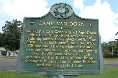 Camp Van Dorn Centreville Ms Mississippi History Army Post