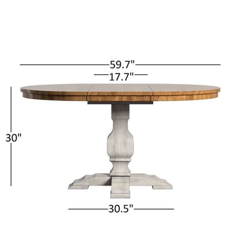 Eleanor Two Tone Oval Solid Wood Dining Table By Inspire Q Classic