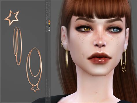 Constellation Earrings By Sugar Owl At Tsr Sims 4 Updates