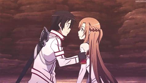 kirito and asuna s first kiss swoon sword art online sword art online art