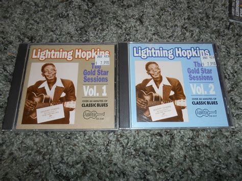 Lightning Hopkins The Gold Star Sessions Vol 1 And 2 Blues Vintage Cd