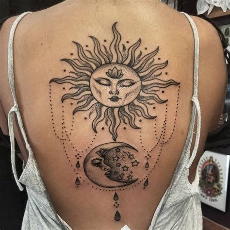 Beautiful Sun Moon Tattoo Ideas Tattoo Artist Draven Scott Gayheart