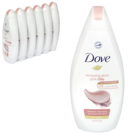 Dove Renewing Glow Pink Clay Body Wash 500ml Concordextra