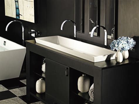 Mti Petra Double Semi Recessed Lavatory Sink Mtcs 733 Contemporary