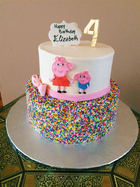 Peppa Pig Cake Second Birthday Cakes Peppa Pig Birthday Cake Peppa