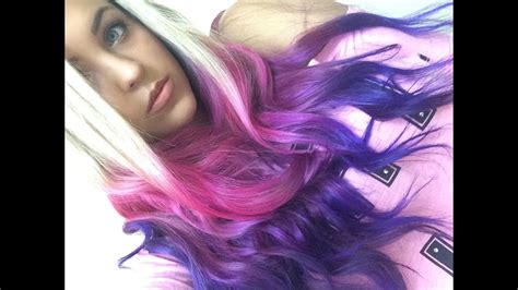 How I Dyed My Hair Pink And Purple Youtube