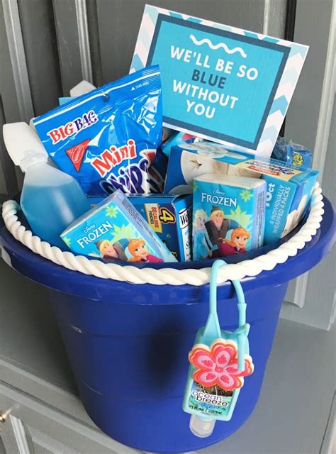 Blue Without You T Basket Idea Easy Affordable And Fun Present