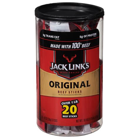 save on jack link s beef sticks original 20 ct order online delivery stop and shop