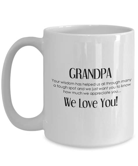 Grandpa We Love You Coffee Mug