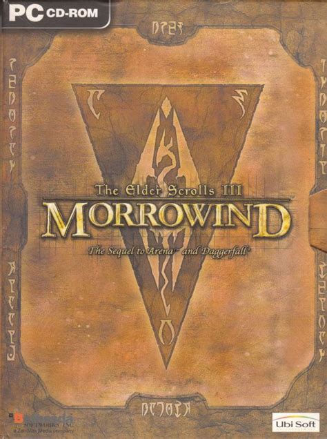 The Elder Scrolls Iii Morrowind Cover Or Packaging Material Mobygames