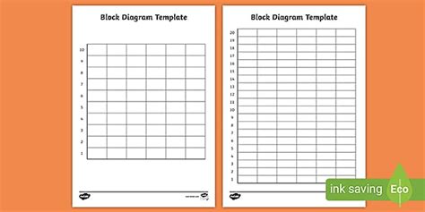 Block Diagram Template Activity Maths Resources Twinkl