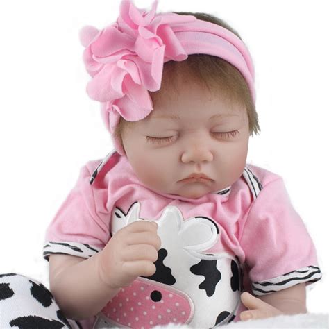 Buy 55cm Doll Silicone Reborn Bebe Doll Baby Cotton
