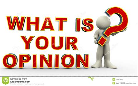 3d Man - What Is Your Opinion? Royalty Free Stock Images - Image: 29060639