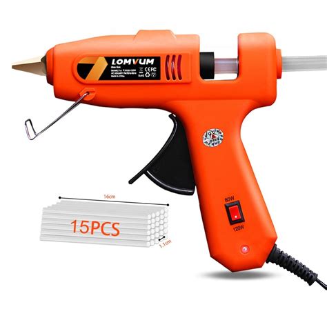 Hot Melt Glue Gun Iwill Black 40 Watt With 25 Hot Melt Glue Sticks