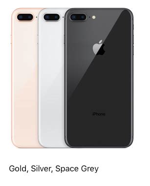 The phone comes in a classic shade of space grey. IPhone 8 Plus - 256GB (Gold, Silver, Space Grey), Screen ...