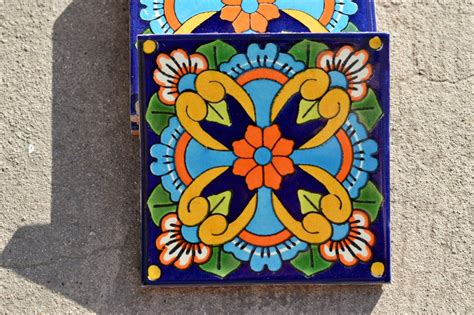 50 Mexican Talavera Tiles Handmade Hand Painted 4 X Etsy