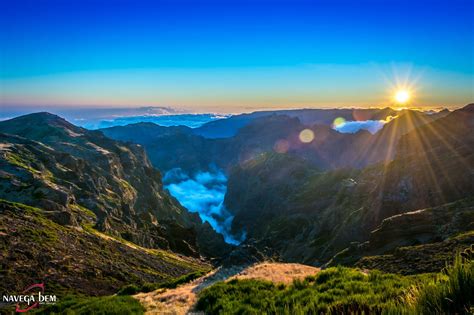 Sunset On Madeira Island Seen From Pico Do Arieiro Portugal A Night To
