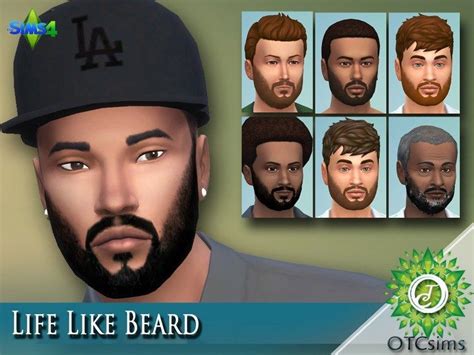 Life Like Beard The Sims 4 Catalog Sims 4 Sims Mens Facial Hair