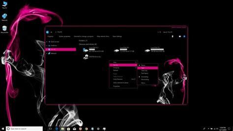 Ghostly Pink Skin For Windows 10 Themepackme