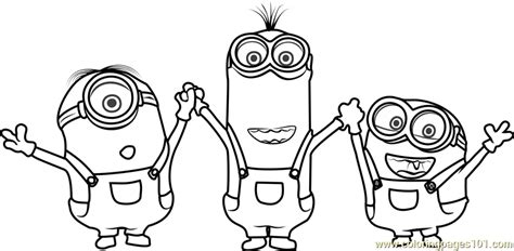 Minions Coloring Page For Kids Free Minions Printable