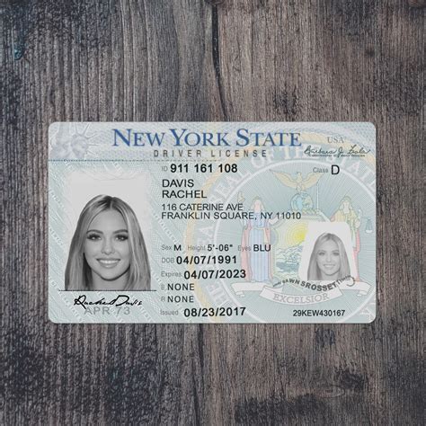 New York Drivers License Template