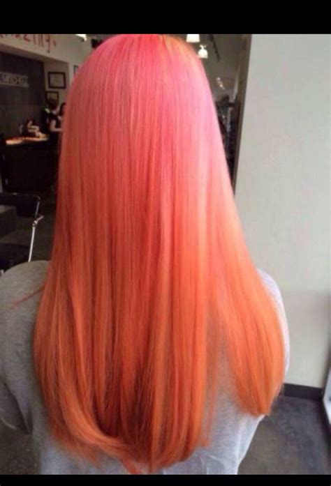 peachy pink girl hair colors peach hair hair styles