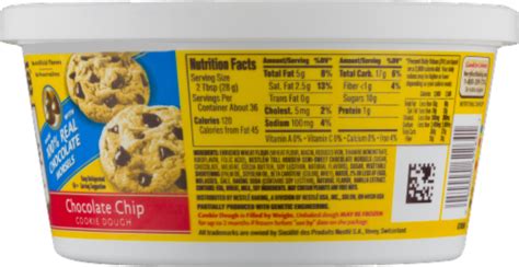 Nestle Toll House Chocolate Chip Cookie Dough Tub 40 Oz Ralphs