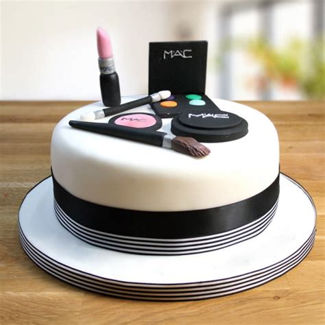 I create my cake designs in autocad then use them for this technique. MAC Makeup Theme Cake- MyFlowerTree