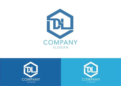 Premium Vector Modern Monogram Initial Letter Dl Logo Design Template