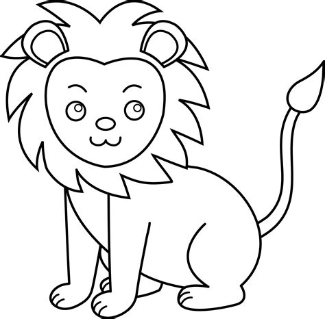 Free Lion Line Drawing Download Free Lion Line Drawing Png Images