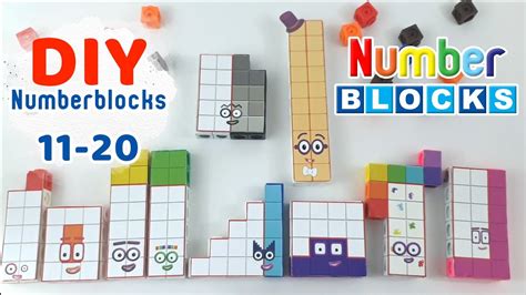 Diy Numberblocks 11 20 Making Out Of Mathlink Cubes Playtime Club