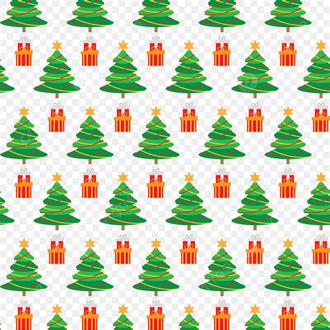 Christmas Tree Seamless Vector Art Png Christmas Seamless Pattern With