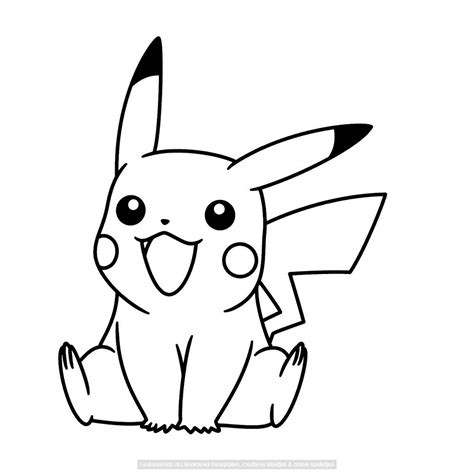 Leuk voor kids PikaChu Pikachu, Boek bladzijden kleuren, Pokemon