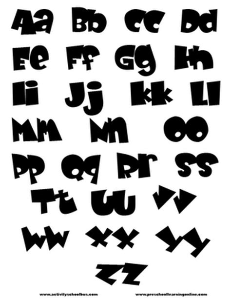 Art Design Airbrush Alphabet Bubble Stencils