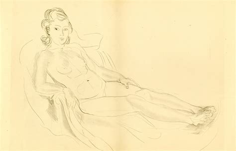 Mr Marin Raoul Dufy Lithograph Nude 1944 From Monograph Of Designs