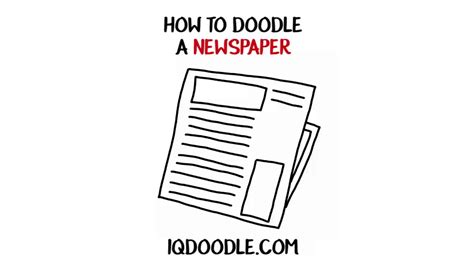 How To Draw A Newspaper Drawing Tips Youtube