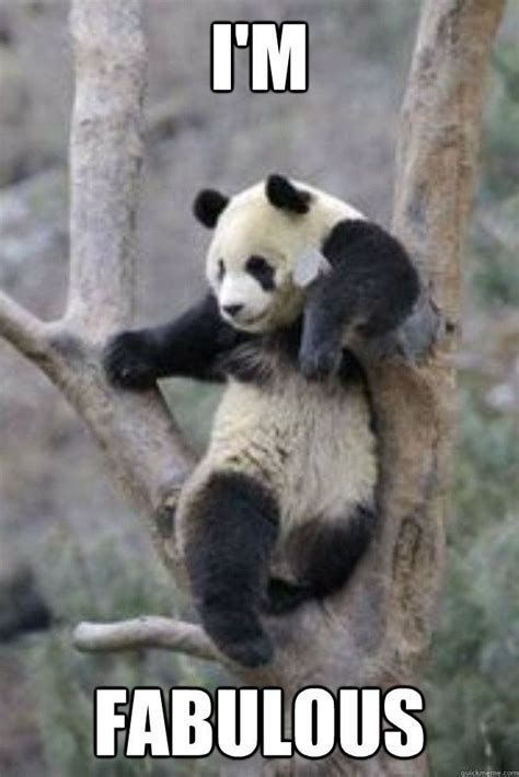 Panda Is Fabulous Nuff Said Funny Panda Pictures Panda Funny Cute